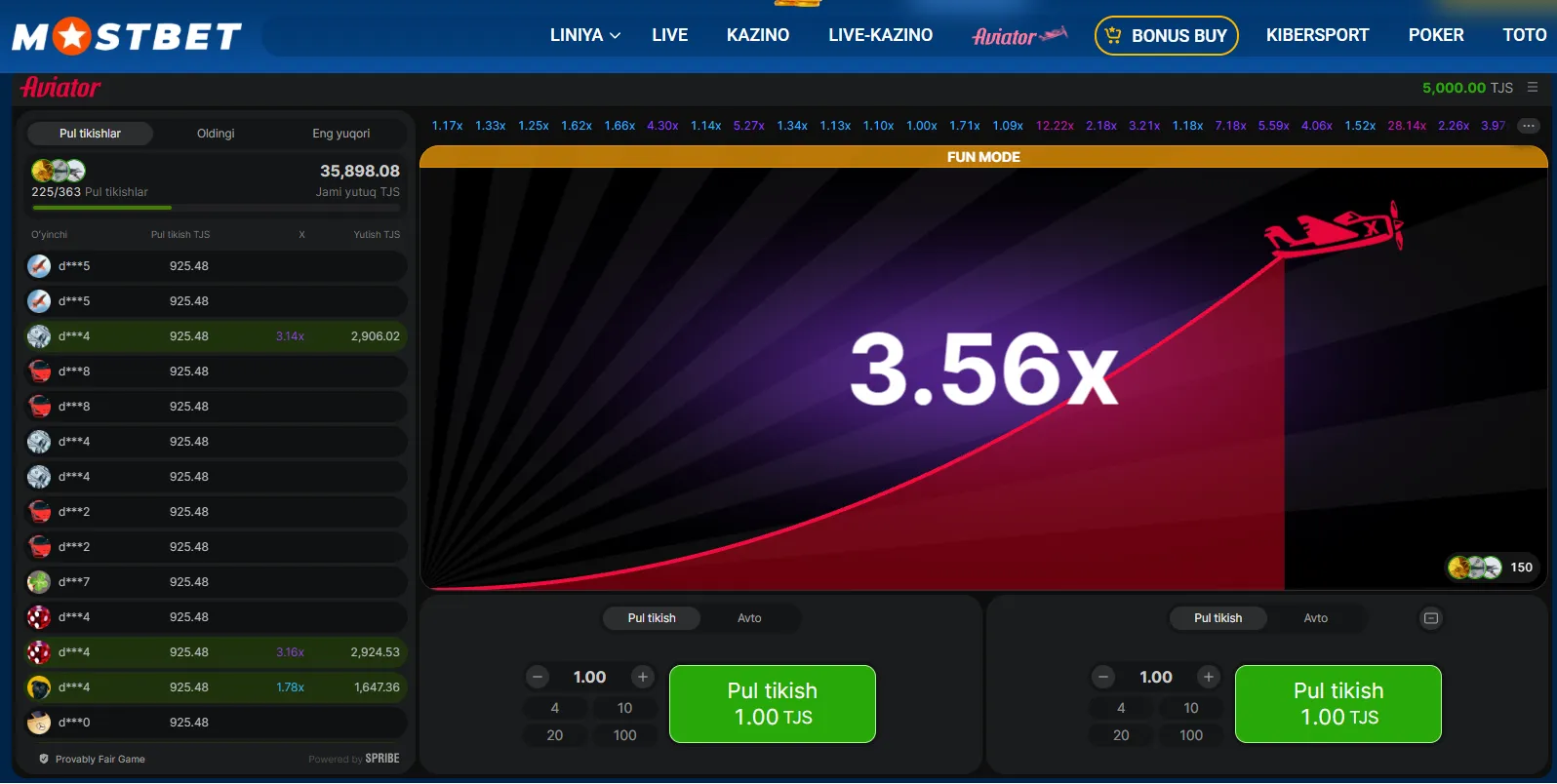 Mostbet Aviator – бозии машҳури парвоз